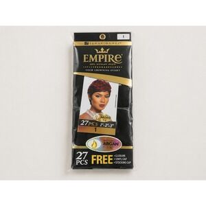 Sensationnel Empire 100% Human Hair 27 Pcs Weave 1 2 3 Inch Color 1 Argan Oil